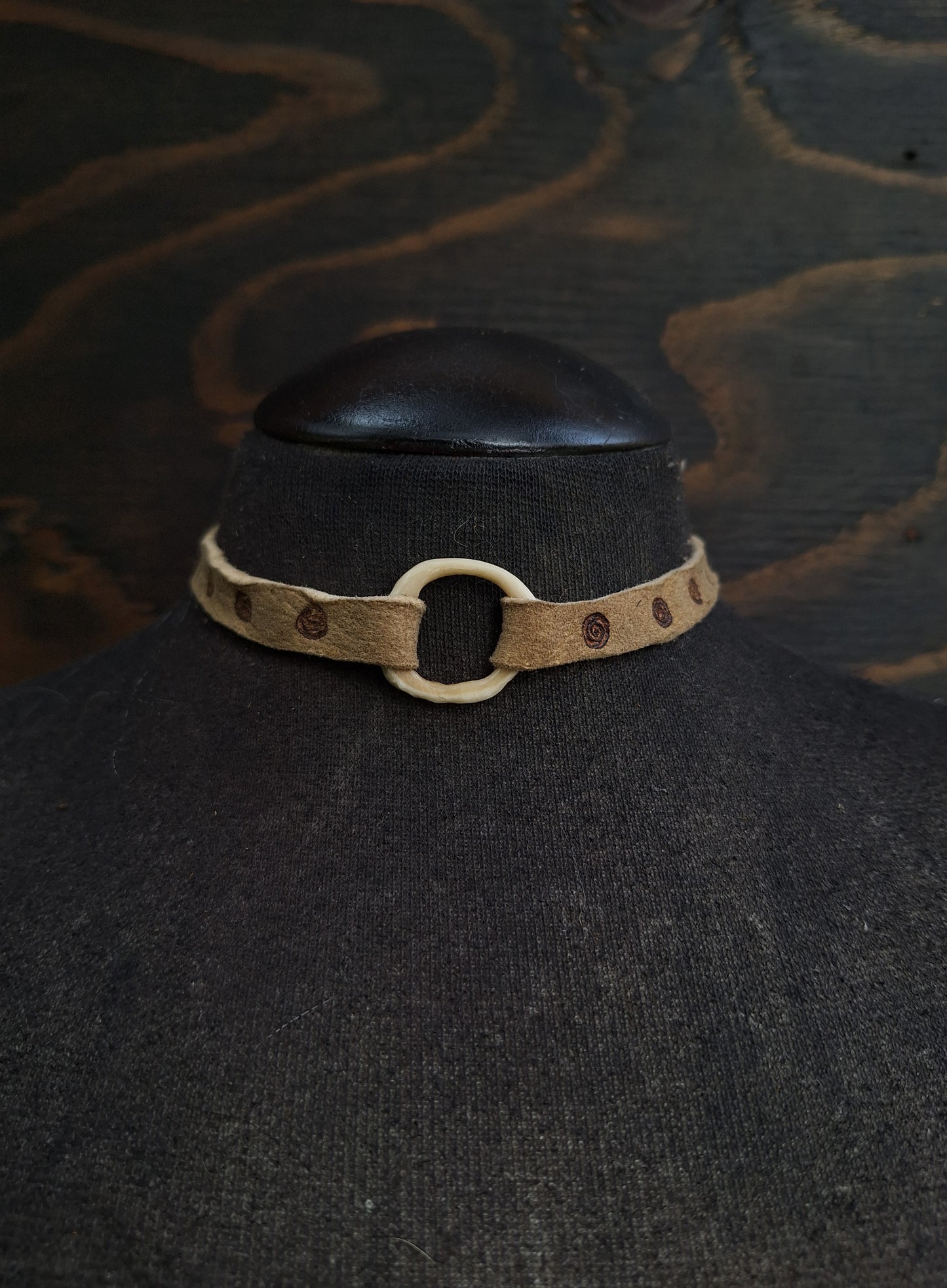 Leather & bone chocker